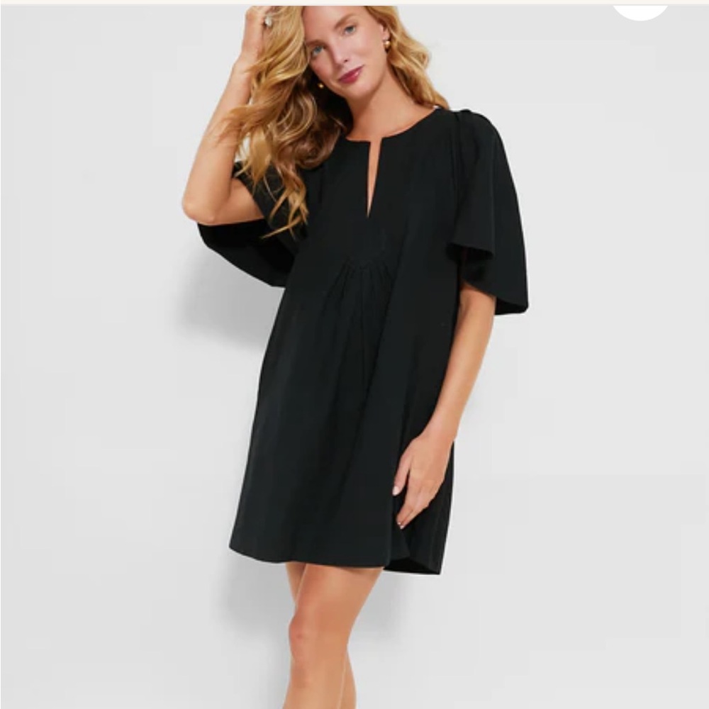 Pomander Play Black Finley Flutter Sleeve Dress Tuckernuck